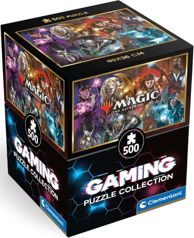 Clementoni - puzzle - 500 pezzi - magia: il raduno - cubo - puzzle per adulti