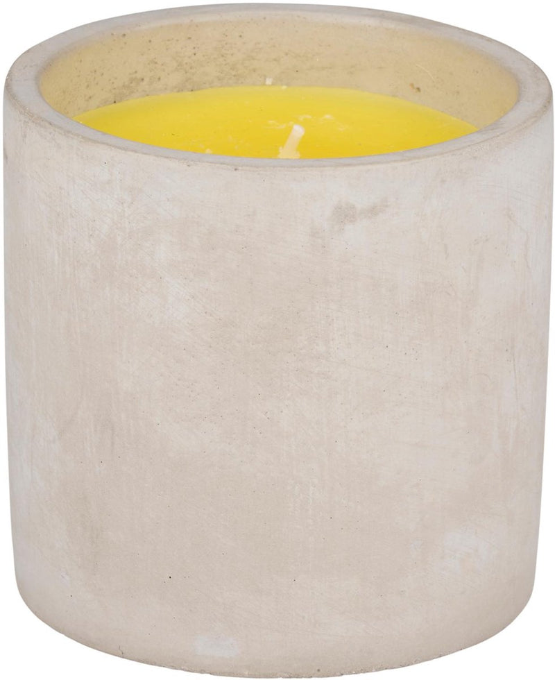 Candela alla citronella Arti casa - 22 ore di combustione - vaso in cemento - 10 x 10 cm - per giardino e balcone