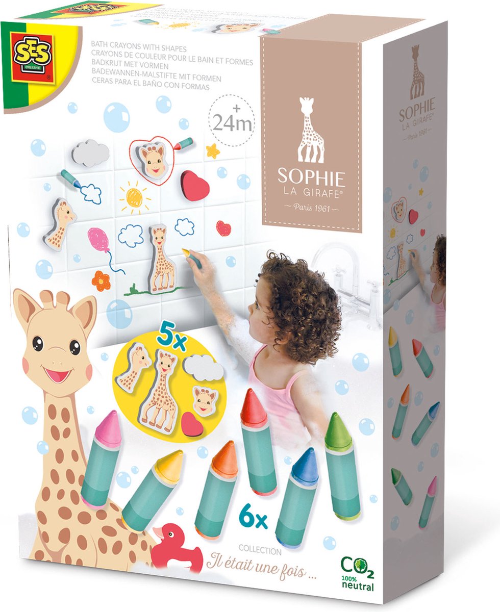 Ses Sophie La Girafe Bath chalk with shapes
