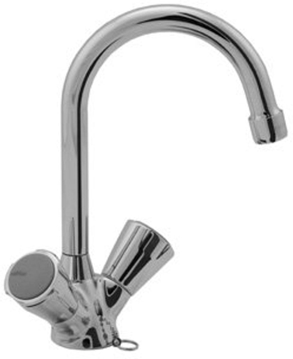 Ideal standard venlo nimbus ii messing eco wastafelkraan - draaibare uitloop - chroom