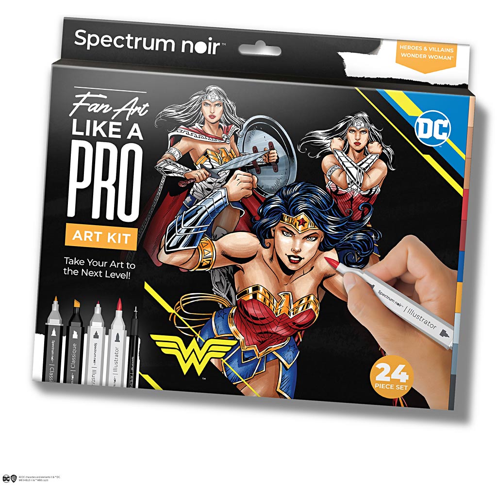 Creativ Company Hobbyset Ilustración Comic Book Heroes Wonder Woman Set de color