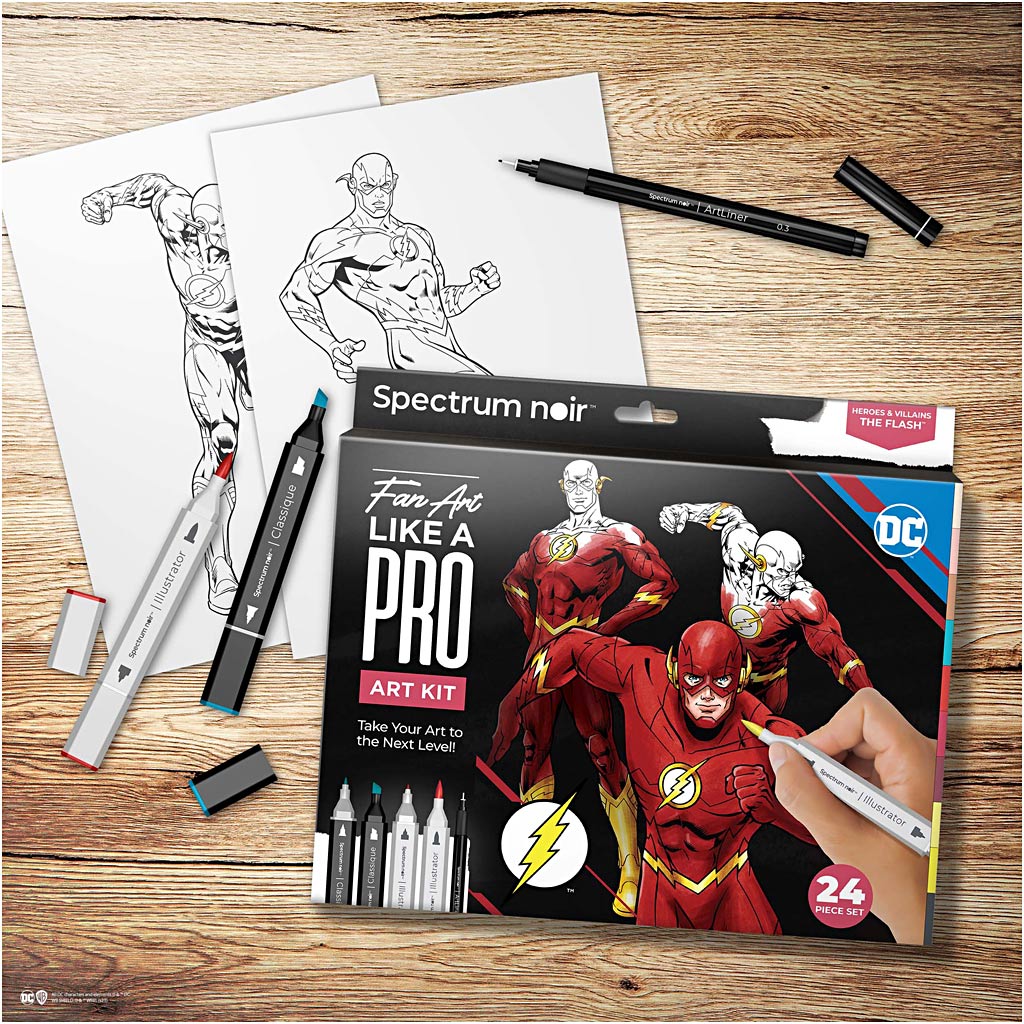 Creative Company Hobbyset Illustration, flash, vari colori, 1 box