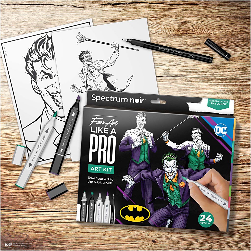 Creative Company Hobbyset Illustration, Heroes and Schurken: Joker, vari colori, 1 box
