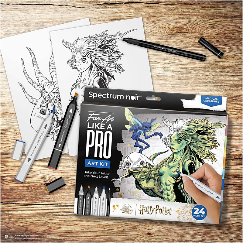 Creative Company Hobbyset Illustration, Harry Potter: Magic Creatures, vari colori, 1 scatola
