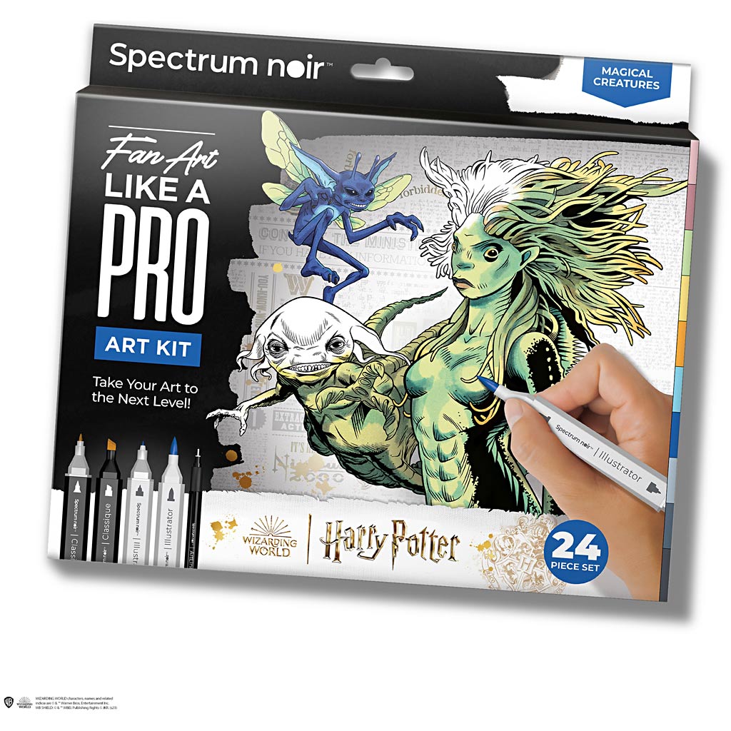 Creativ Company HobbySet Illustration, Harry Potter: Magic creatures, various colors, 1 box