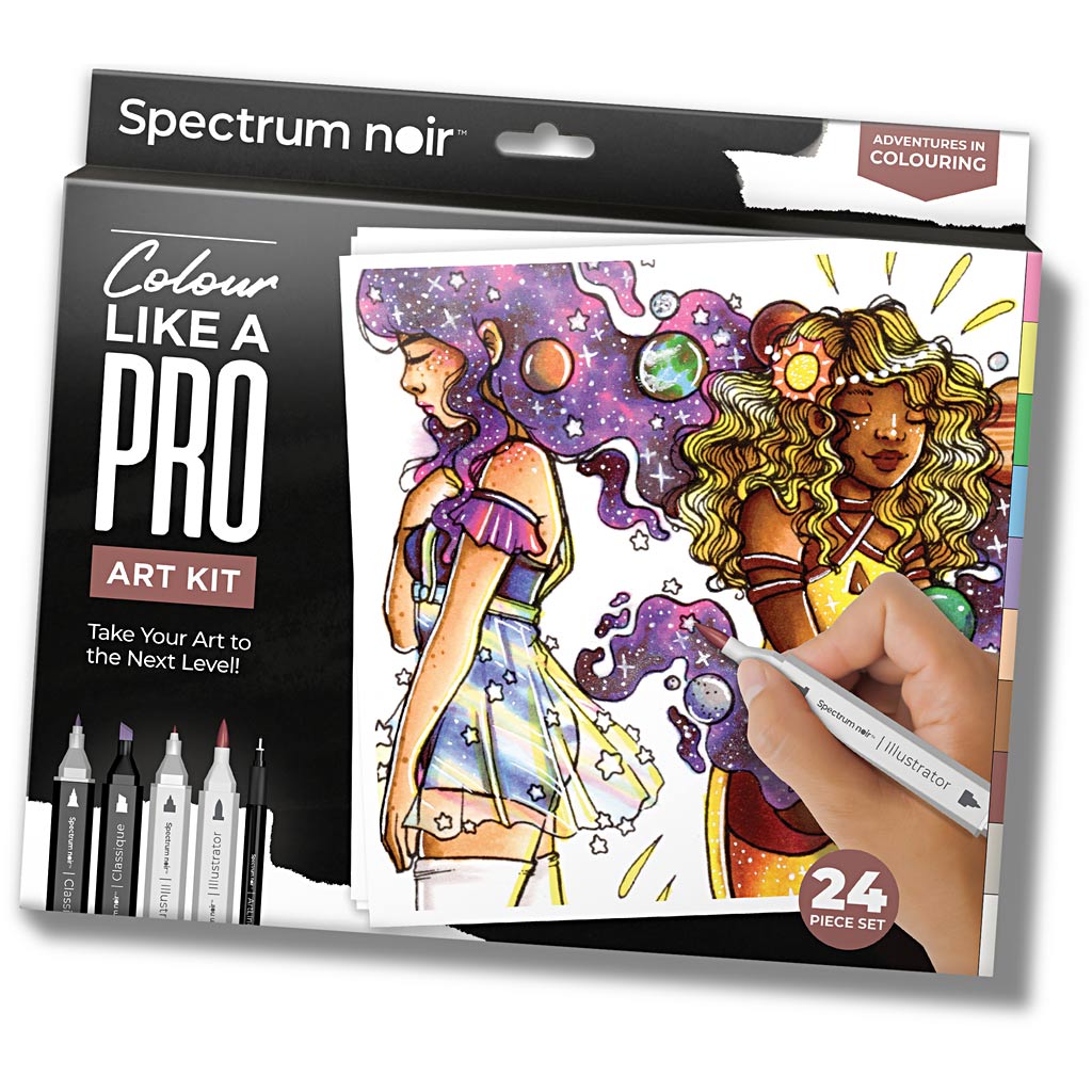 Creative Company Hobbyset Illustration, colori avventurosi, vari colori, 1 scatola