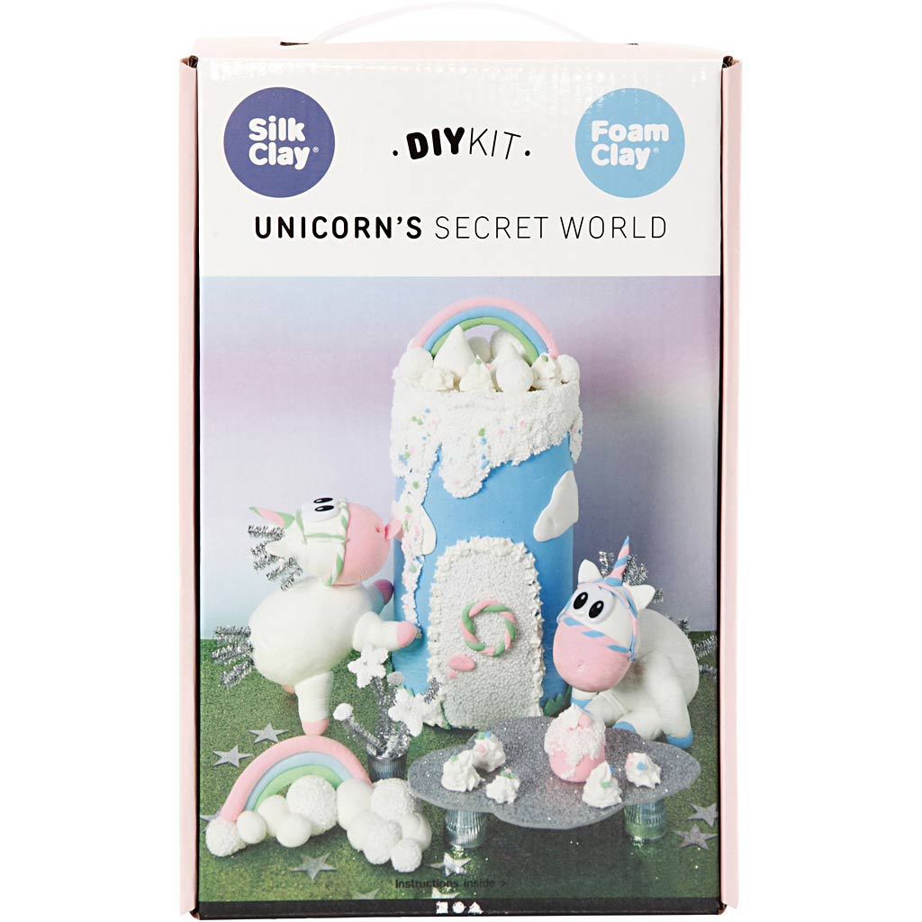 Mondo dei sogni dell'unicorno in argilla di seta, 1 set