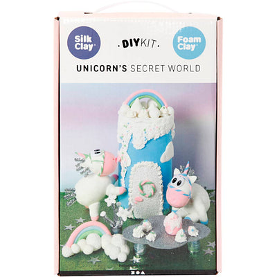 Mundo de ensueño de unicornio de arcilla de seda, 1 juego