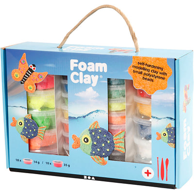 Caja de regalo Foam Clay ®, varios colores, 1 juego