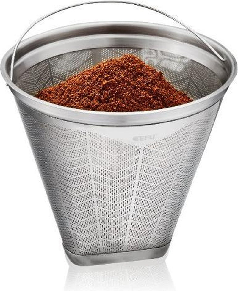 Filtro de café reutilizable Gefu flavo tamaño 4 - filtro de café permanente de acero inoxidable
