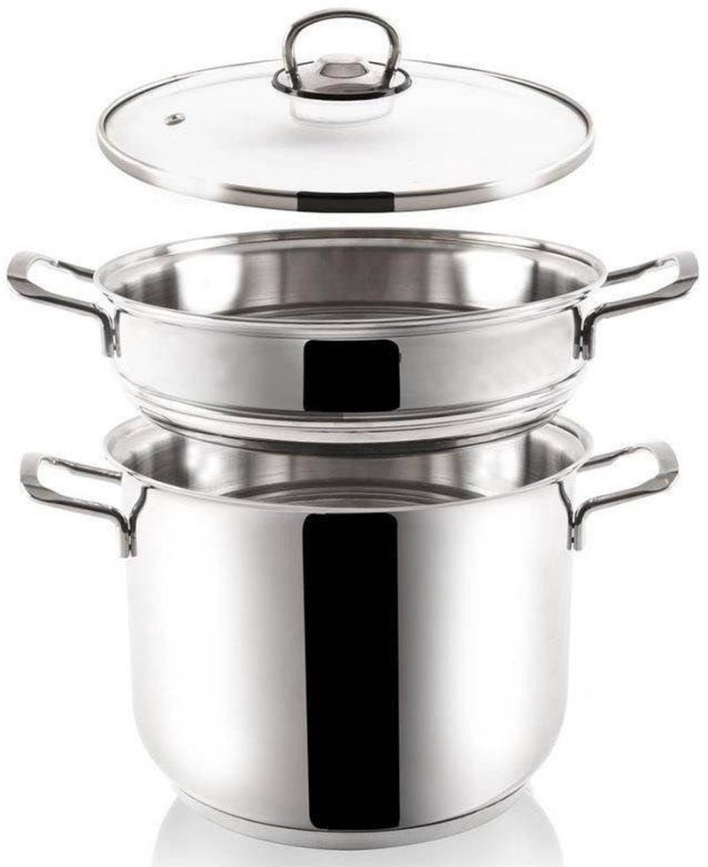Serie Orion Anett - pentola a vapore in acciaio inox - 5 l - diametro 22 cm - incluso inserto a vapore