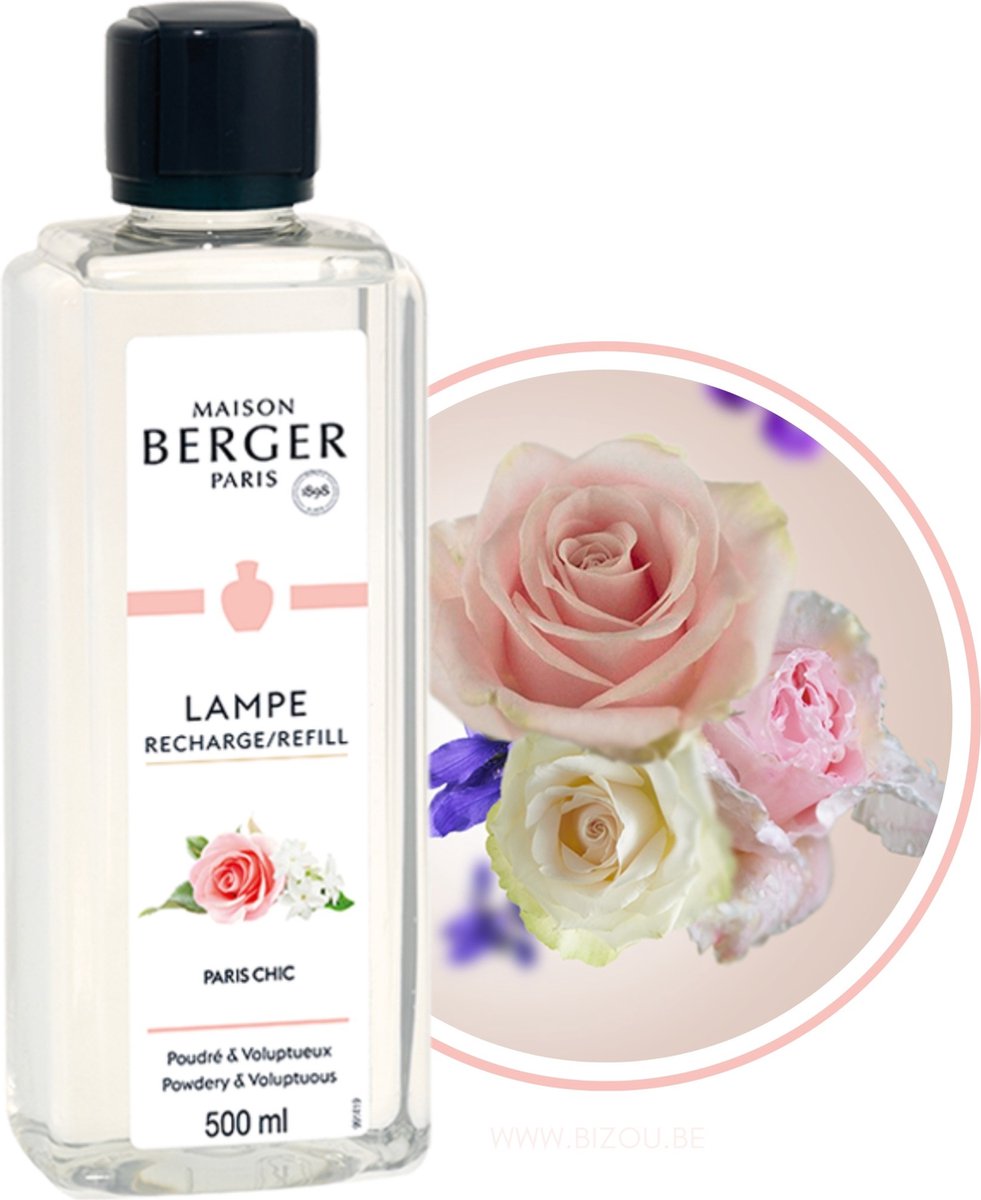 Lampe berger refill - fleurs - paris chic 500ml