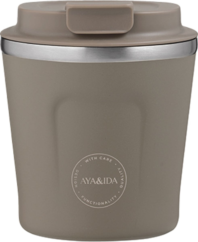 Aya ida aya ida - cup2go - taza de café - café para llevar - taza de viaje - llévala contigo - 240ml - madera flotante nueva