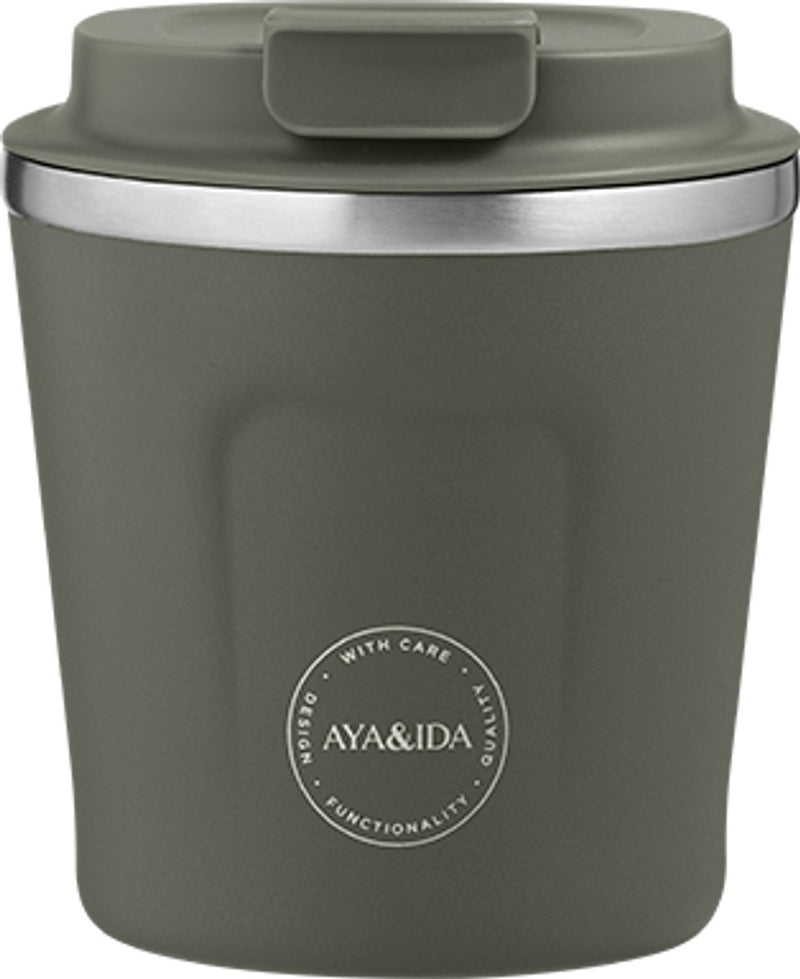 Aya ida aya ida - cup2go - taza de café - café para llevar - taza de viaje - llévala contigo - 240ml - verde tropical nuevo