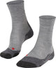 Falke tk2 melange anti-blaar dik wol functioneel materiaal wandelsokken heren grijs - maat 44-45
