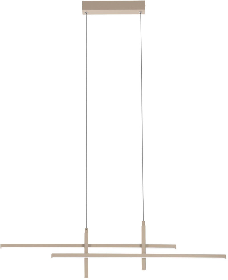 Eglo trepiliano hanglamp - led - 110 cm - zandkleur beige crème wit