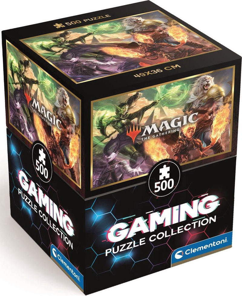 Clementoni - puzzle - 500 pezzi - magia: il raduno - cubo - puzzle per adulti