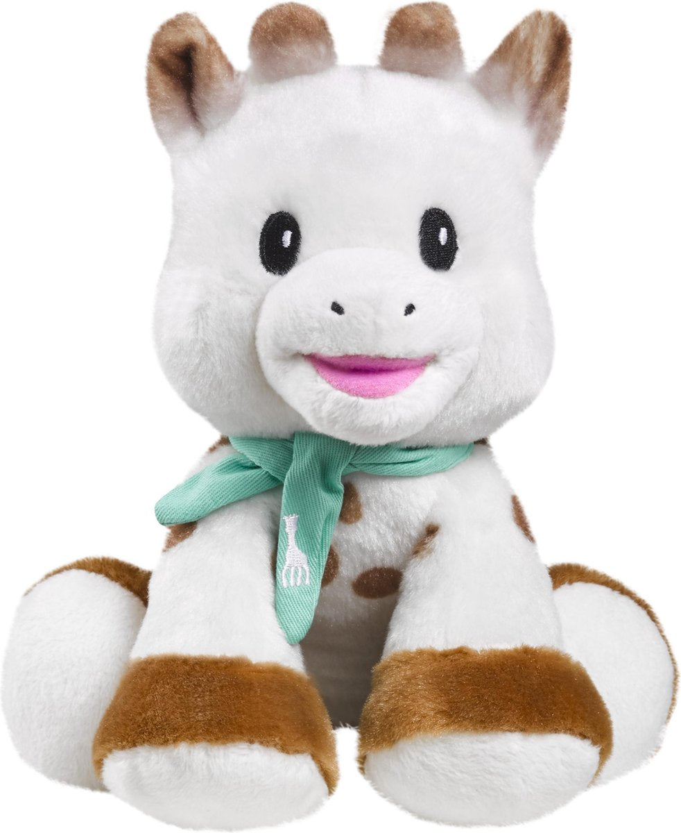 Sophie de giraf midi knuffel - knuffeldier - machinewasbaar - verzwaarde poten - vanaf 0 maanden - 20x11x23 cm - microvelours