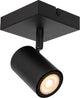Lucide amigo - faretto da soffitto (lampada da soffitto) - 1xgu10 - nero