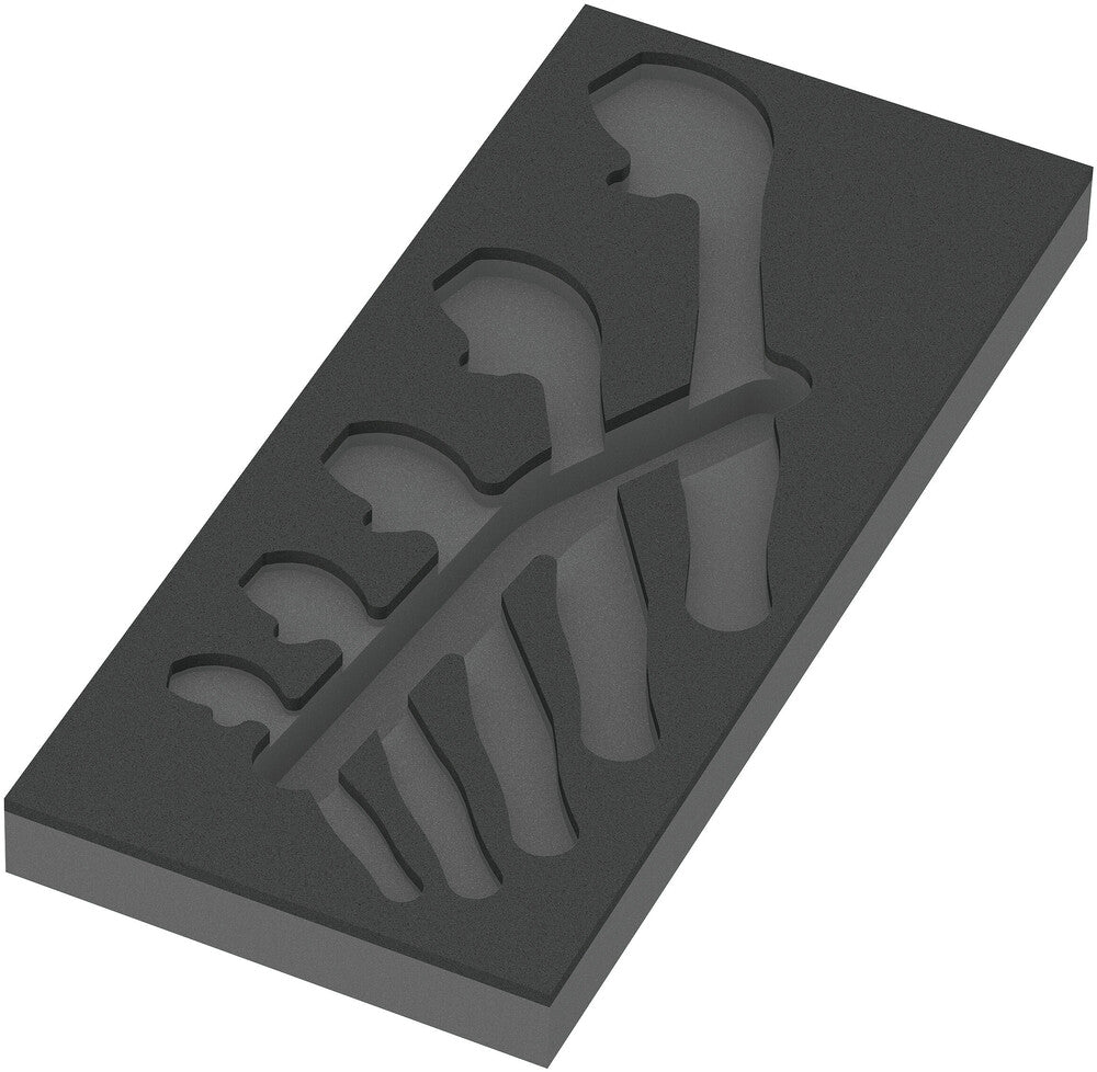 Wera 9832 inserto de espuma para comodín 6004 juego 1, sin herramientas, 172 x 30 x 392 mm - 05137332001