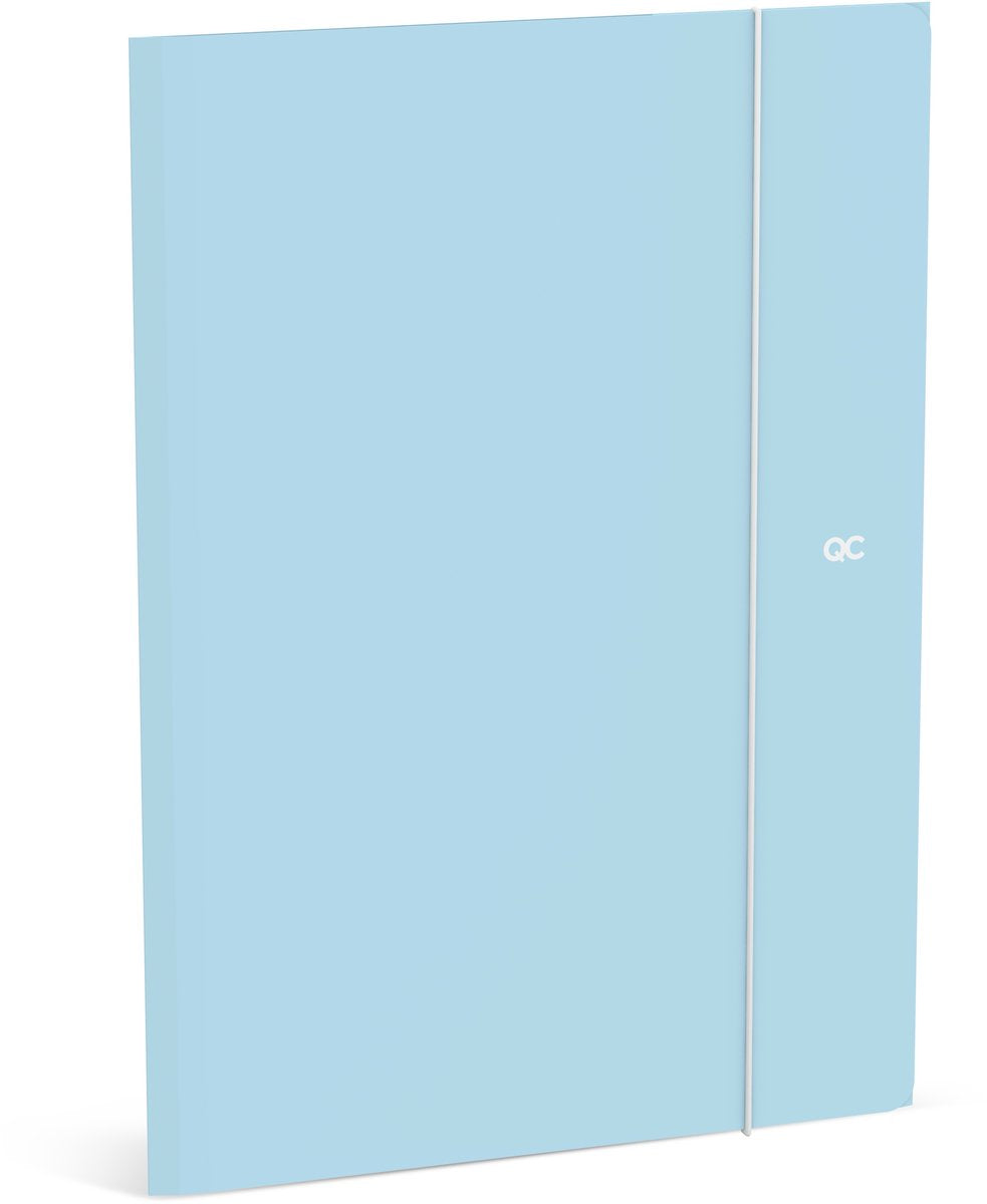 Cartella in elasto Qc color - blu