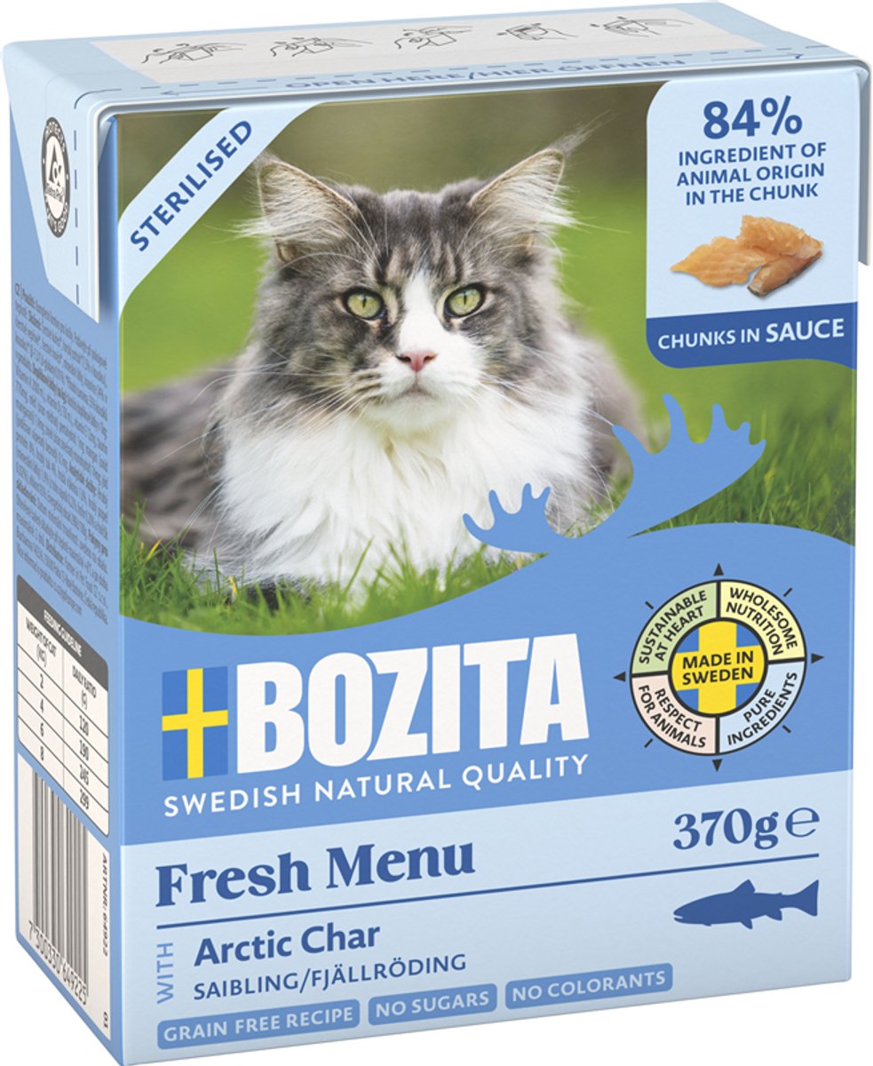 Bozita cat - bocconcini tetra recard in salsa sterilizzati 370g - con salmerino