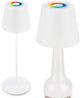 Briloner calida - lampada da tavolo ricaricabile - dimmerabile - per interni ed esterni - 3 in 1 - rgbw - ip44 - senza fili - regolabile in altezza - 36 x ø 10,5 cm - bianco