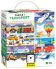 Banana panda puzzel transport educatief speelgoed voertuigen 60 stukjes.