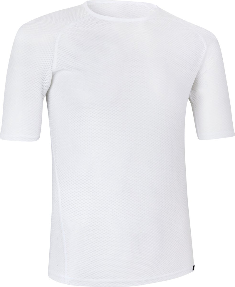 Gripgrab - ultralight mesh korte mouw base layer zomer fiets ondershirt polygiene zweethemd - wit - heren - maat l