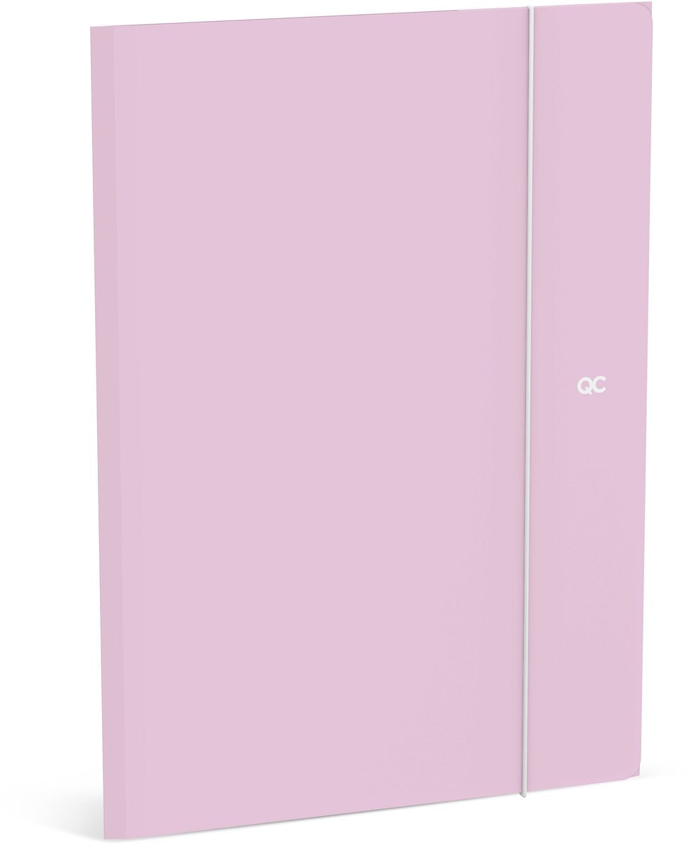 Carpeta elasto Qc color - rosa suave