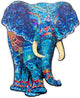 Engelhart wooden puzzle elephant - 244 unique puzzle pieces - A3 size large wooden jigsaw puzzle - animal puzzle game - challenging thinking game - including storage case -