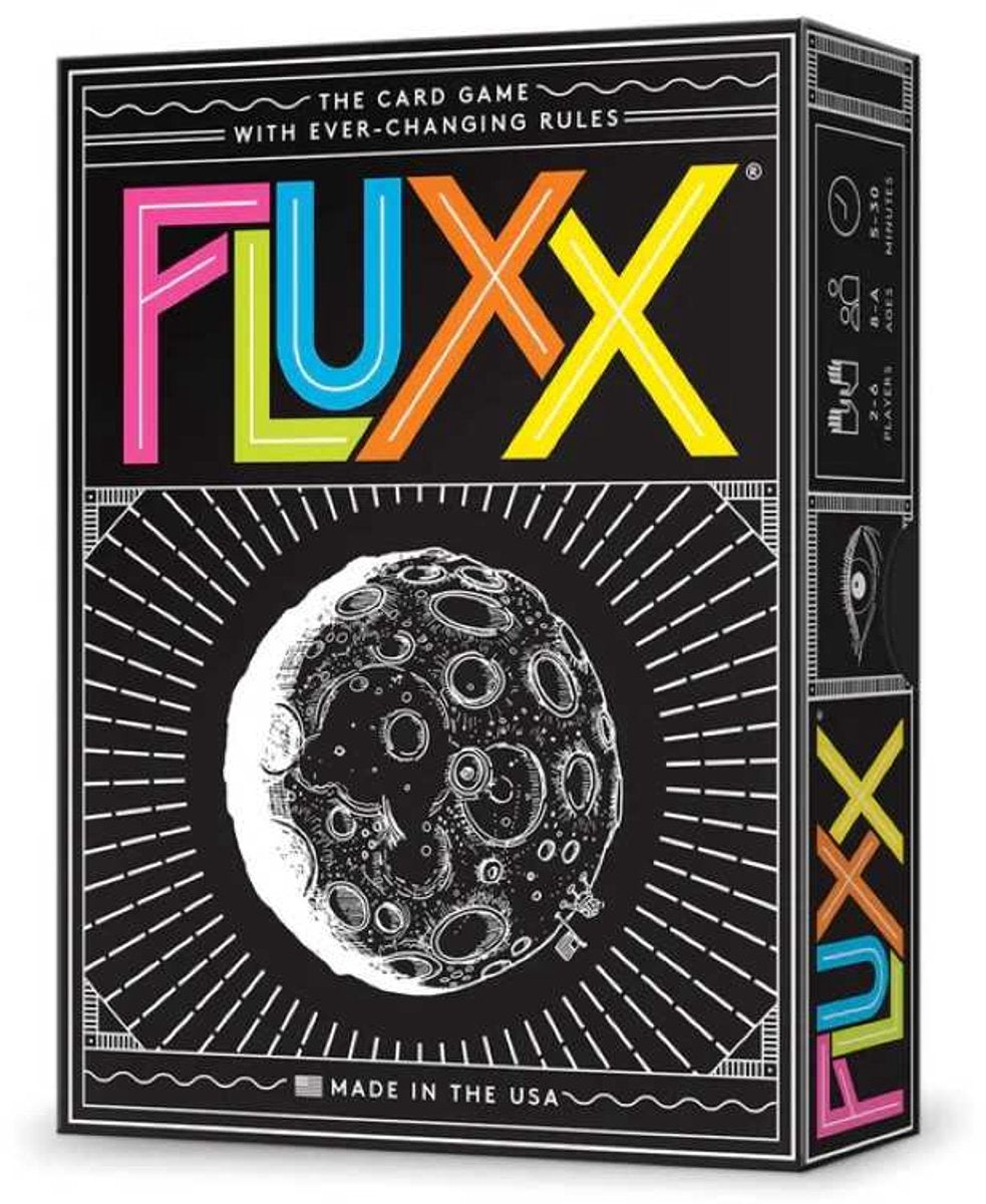Looney labs fluxx 5.0 - juego de cartas - rápido y fácil de aprender - juego familiar compacto - inglés