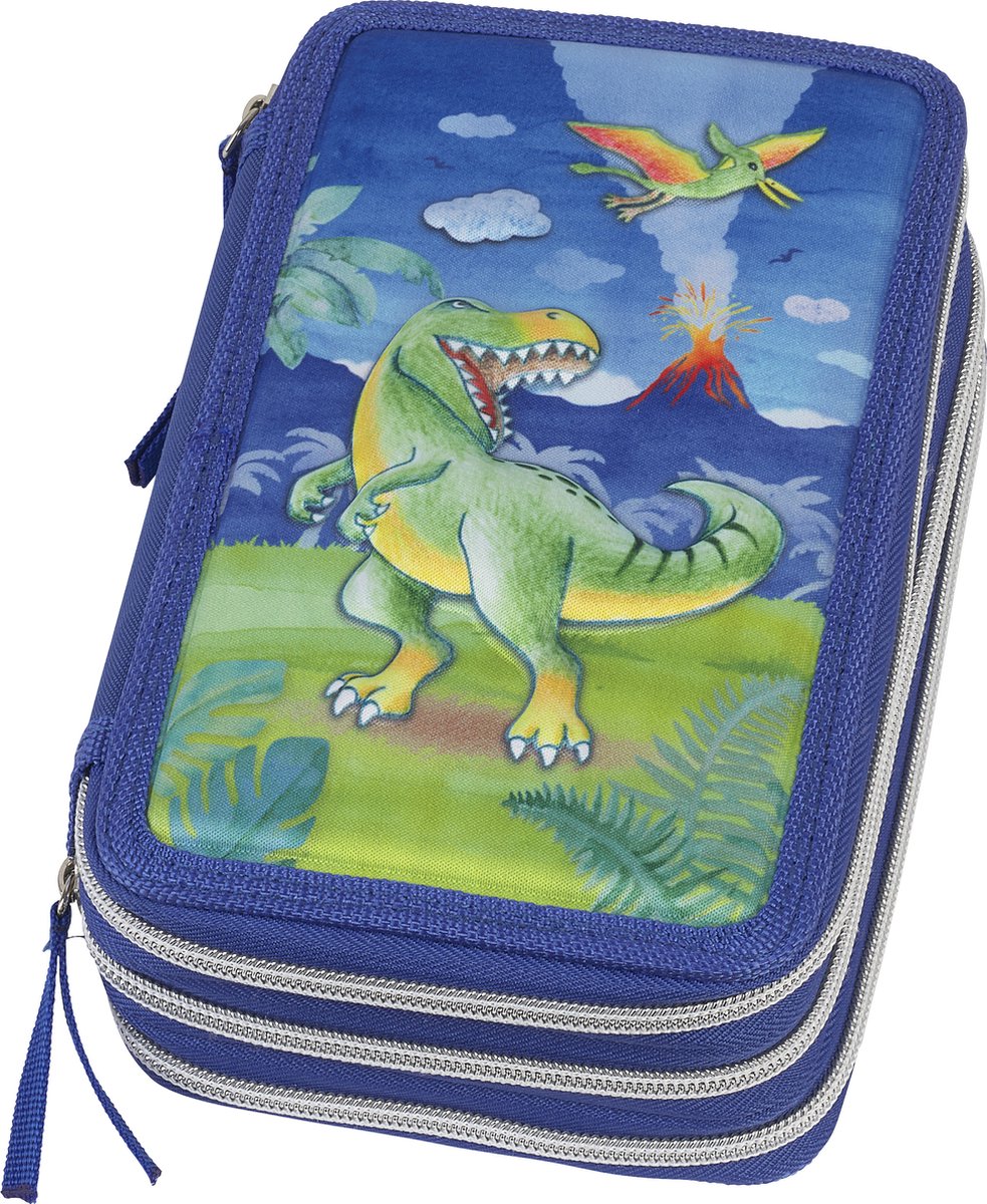 Faber-castell tekenetui - dino - gevuld 3-laags 44-delig - fc-573041