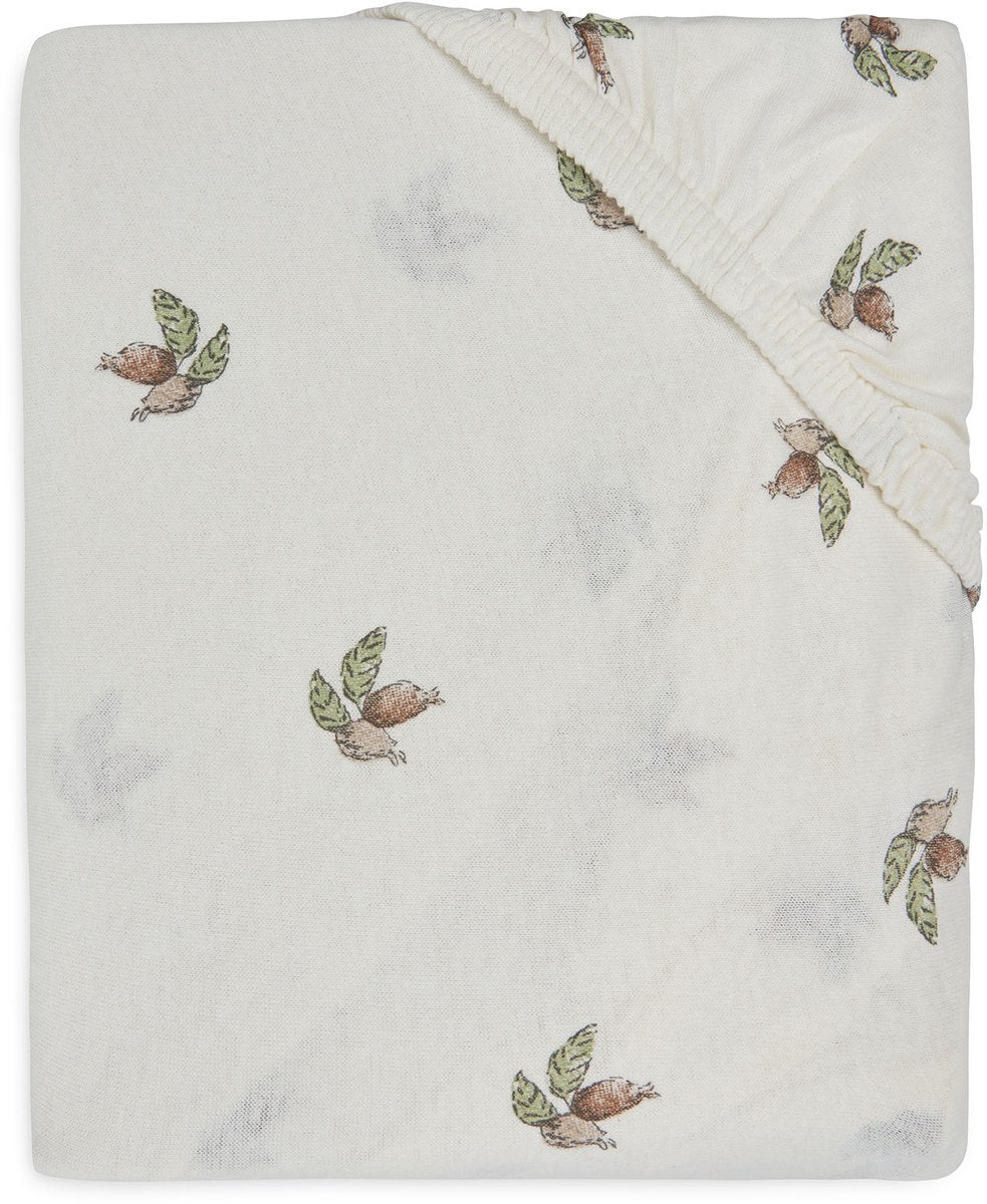 Jollein - hoeslaken jersey 40 50x80 90cm - wieg, ledikant, babybed - rosehip