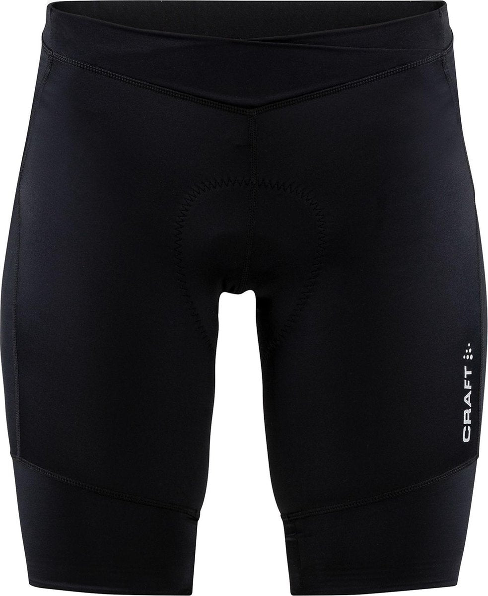 Craft core essence shorts w dames fietsbroek - zwart - zilver