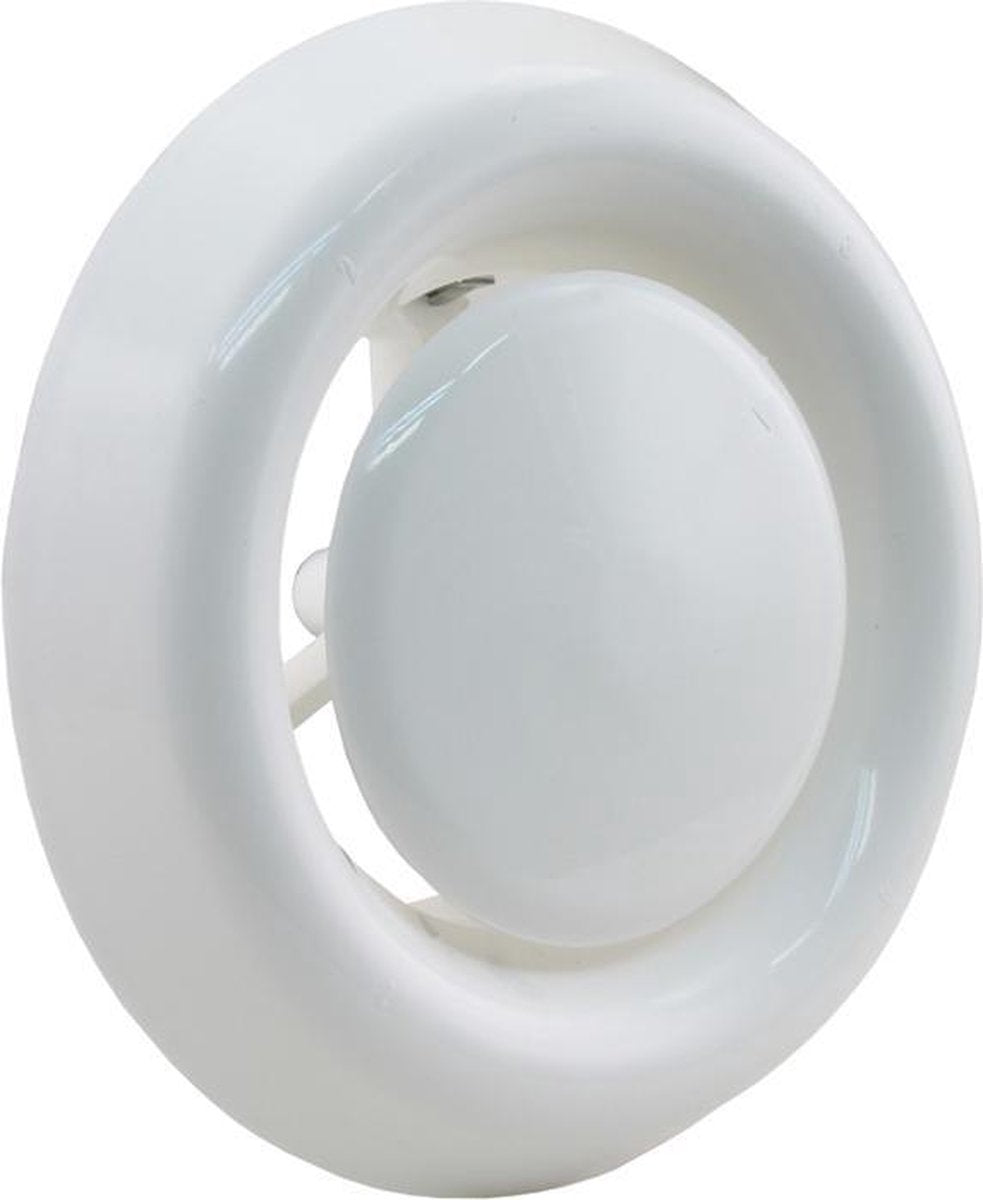 Starx afzuigventiel rond - verstelbaar ventilatieklepje - kanaaldiameter ã˜100-125 mm - wit