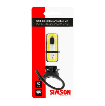 Pocket del faro Simson USB-C bianco