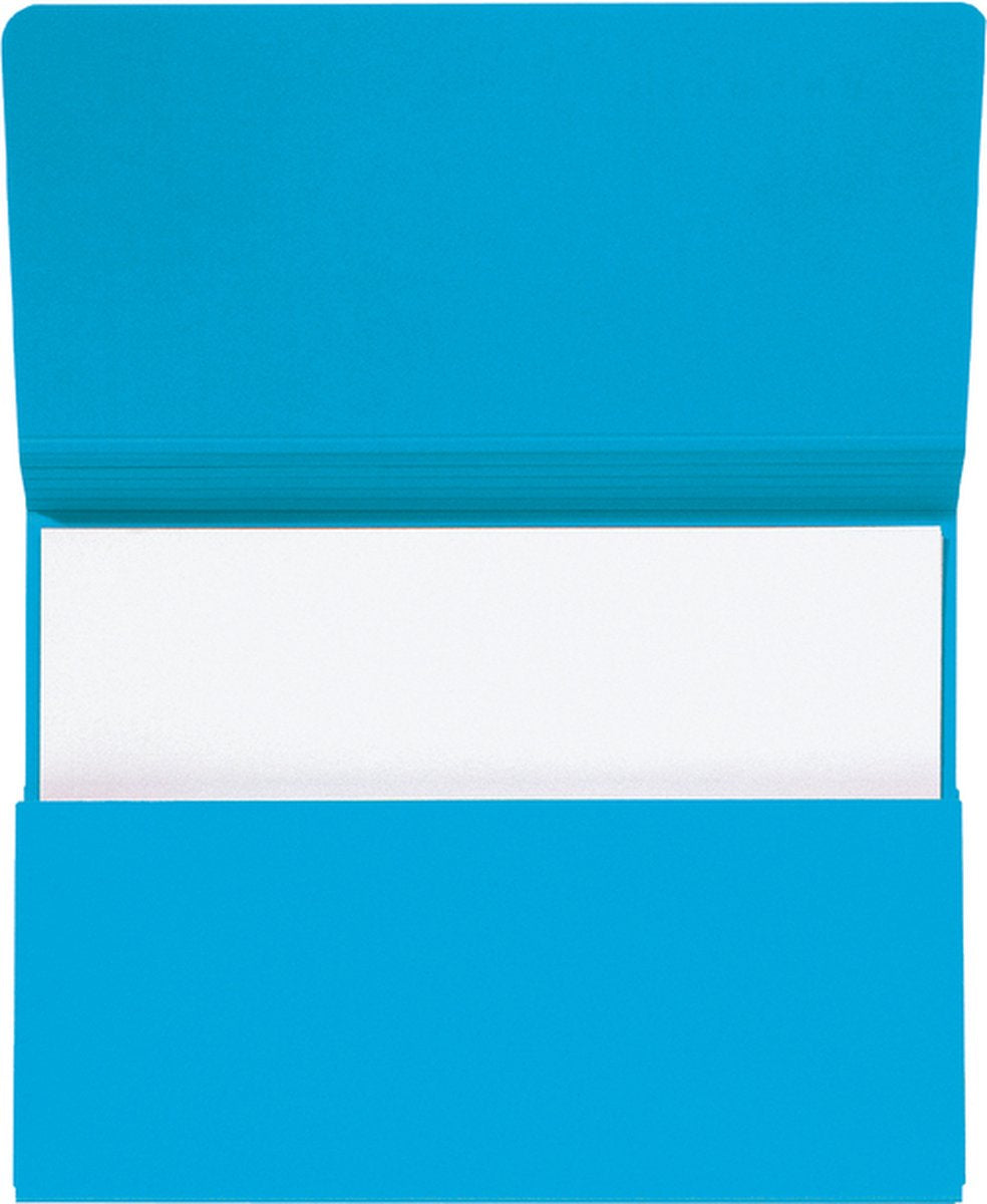 Jalema pocketmap zuurvrij secolor 1-300 vel, blauw, folio (pak 10 stuks)