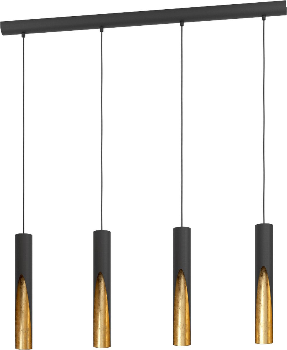 Lampada a sospensione Eglo barbotto - gu10 - 92,5 cm - oro nero - acciaio