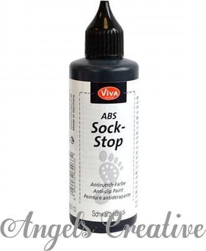 Calcetín Viva decor abs stop negro