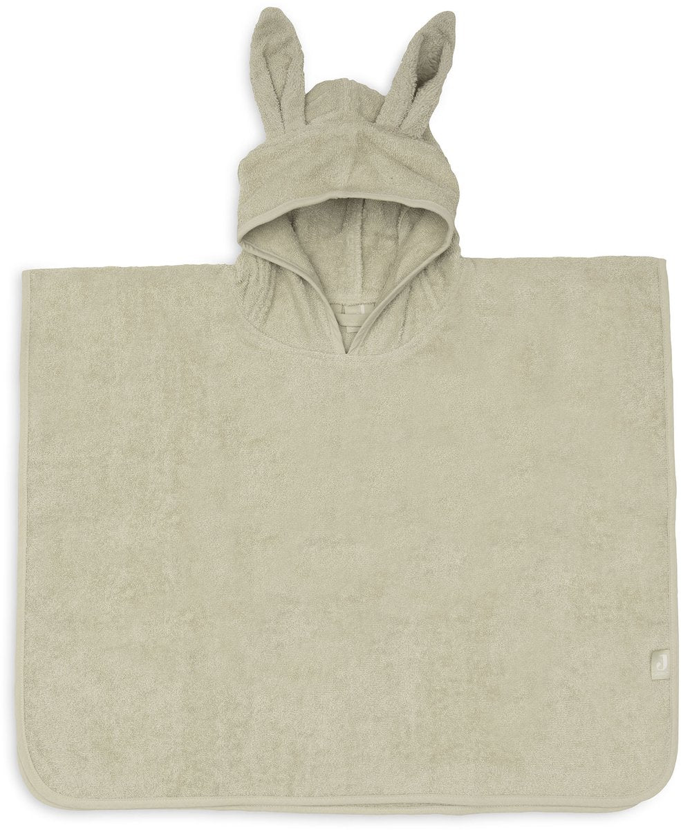 Poncho da bagno Jollein in morbida spugna matcha