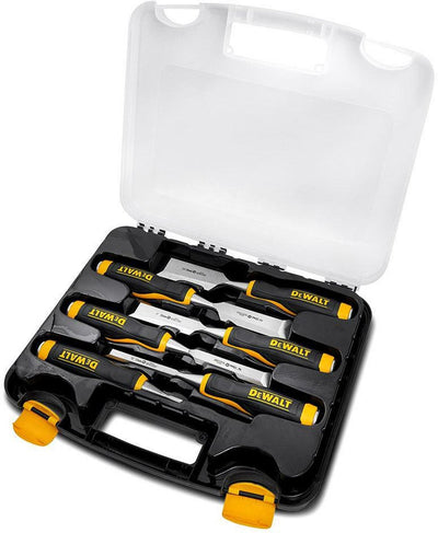 Dewalt - wood chisel set - 6 pieces - steel - ergonomic handle