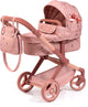 Bayer design cochecito para muñecas combinado xeo - 72 x 38 x 65 cm - cochecito para muñecas - rosa oscuro