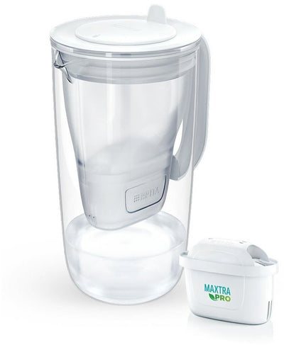 Brita glass mx pro pure - jarra con filtro de agua - 2,5 l - incluye 1 filtro maxtra pro - vidrio - gris
