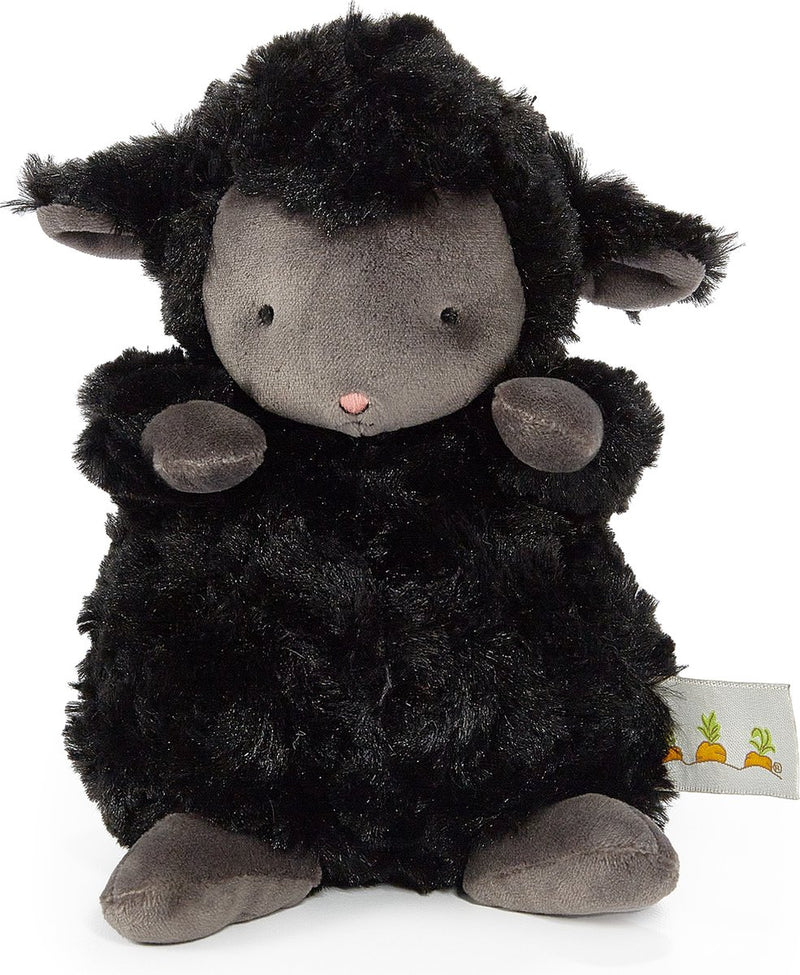 Bunnies by the bay - Peluche Kiddo the Lamb - Peluche - Detalles bordados - Cordero - 18 cm - Negro