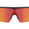 Trivio - occhiali da ciclismo noa nero revo rosso con lente extra trasparente