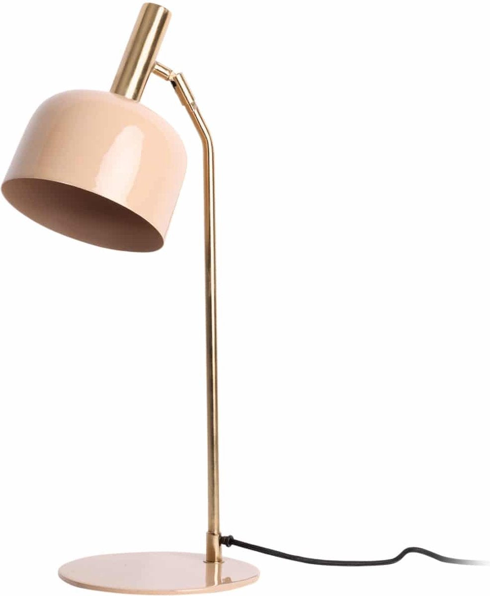Lámpara de mesa Leitmotiv smart - marrón - 23x19,5x56cm - escandinavo