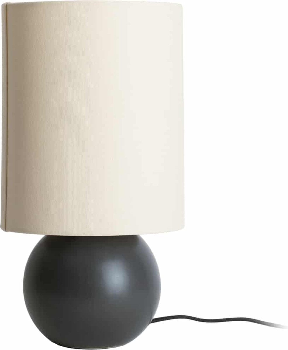 Lámpara de mesa Leitmotiv alma ball - negro - ø16cm - escandinavo