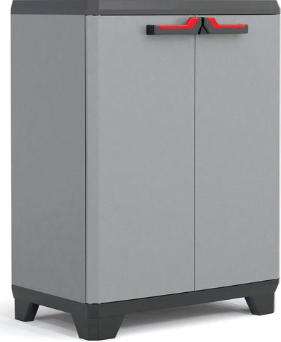 Keter stilo low cabinet - 1 shelf - 68x39x90cm - dark gray black