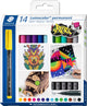 Staedtler lumocolor penna permanente f - set con 14 colori